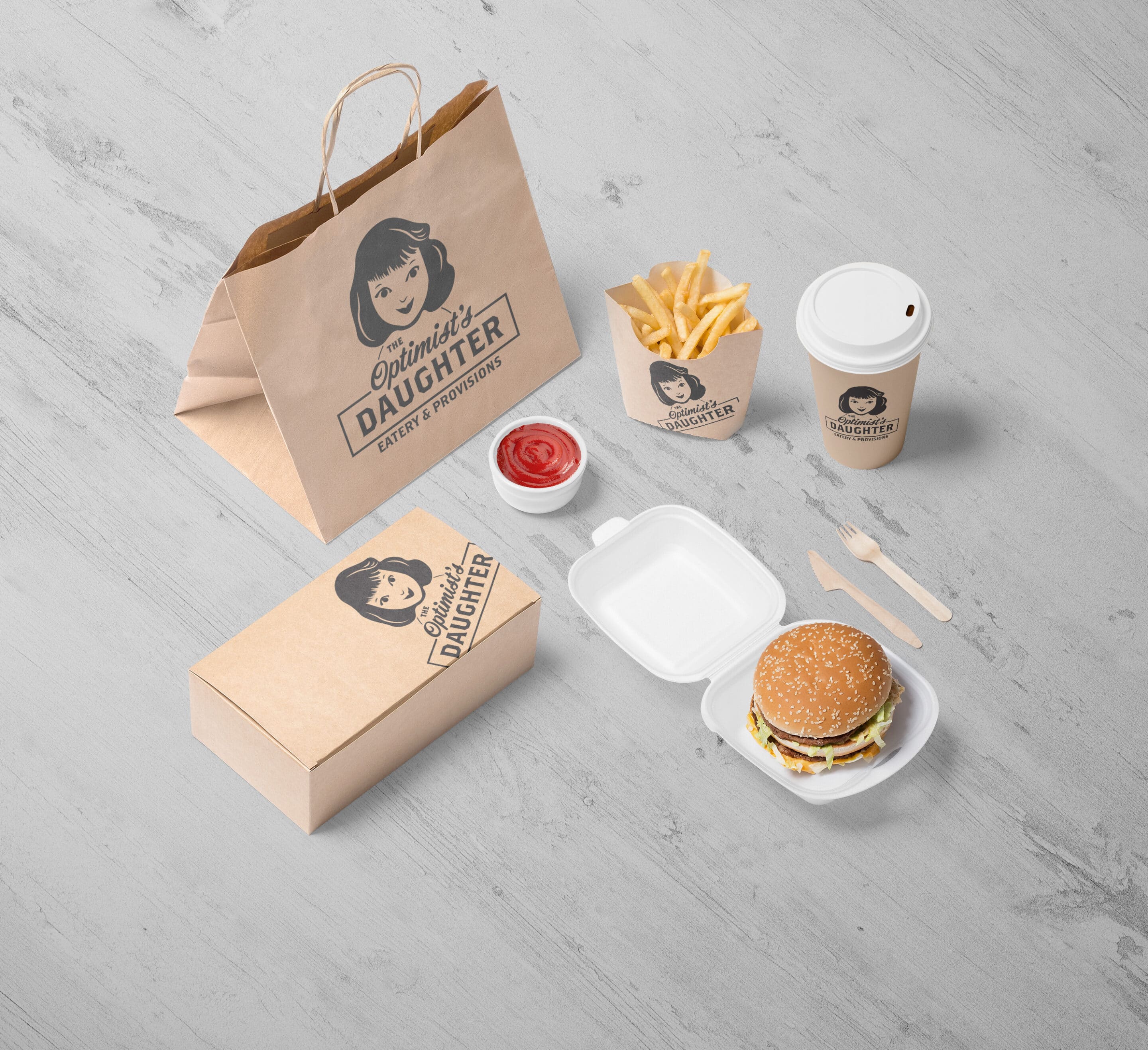 The Optimist's Daughter Packaging