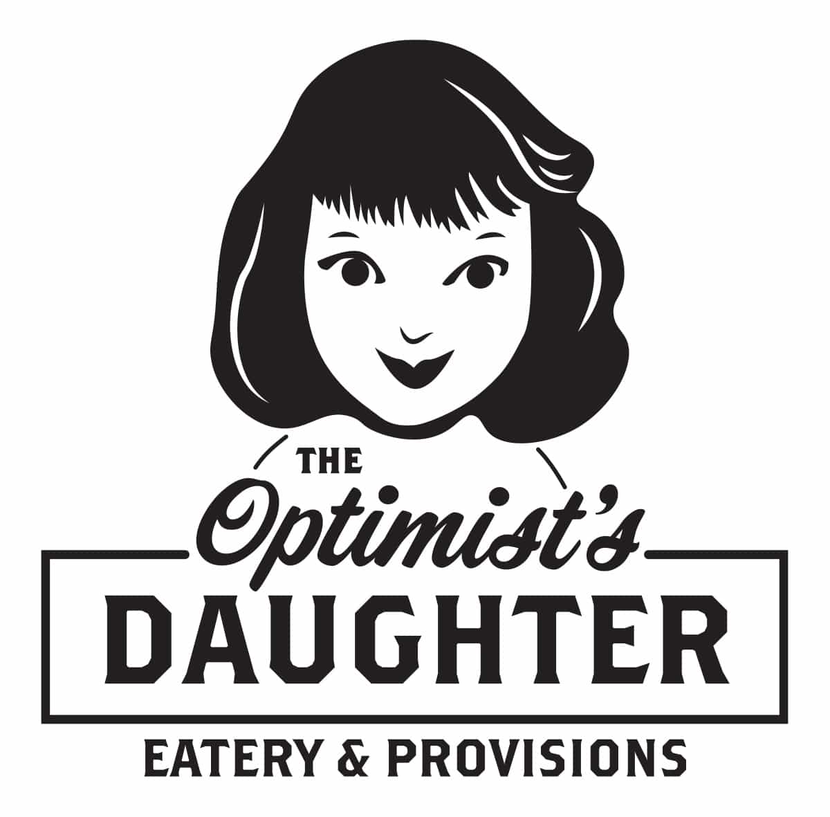 The Optimist's Daughter Logo BW